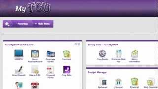 myTCU Basic Tutorial
