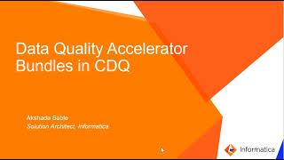 Data Quality Accelerator Bundles in Cloud Data Quality (CDQ)