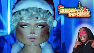 PLAYING THE DRESS TO IMPRESS WINTER QUEST (why santa kinda fine...)