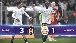 Beşiktaş (3-1) Galatasaray - Highlights/Özet | Spor Toto Süper Lig - 2022/23