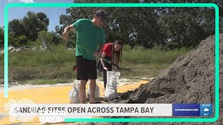 Sandbag sites open across Tampa Bay ahead of tropical weather