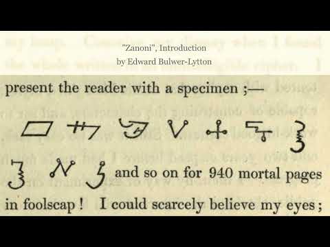 "Zanoni", Introduction, by Edward Bulwer-Lytton
