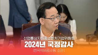 [국회부의장 주호영] 240917 산업위 석유공사 등 국정감사