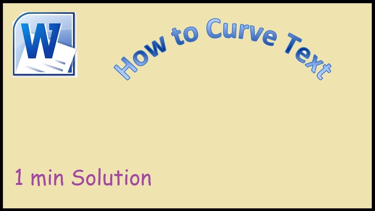 Curved Text Microsoft Word Curved Text Microsoft Word
