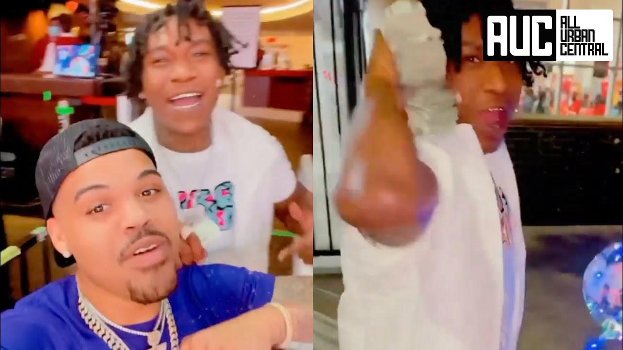 NBA Youngboy Brother & BEN10 Walk Around With Tons Of Cash At ...