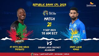 LIVE | Saint Lucia Kings vs St Kitts & Nevis Patriots | CPL 2023