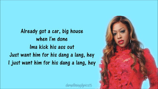 Trina - Dang A Lang (feat. Lady Saw \u0026 Nicki Minaj) Lyrics Video