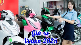 Giá xe Vision 2024 mới nhất ngày 02/2025 hôm nay | Sáu Vlogs