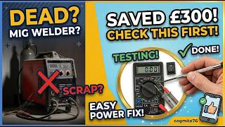 MIG Welder Dead? CHECK THIS FIRST! (Easy Power Fix)