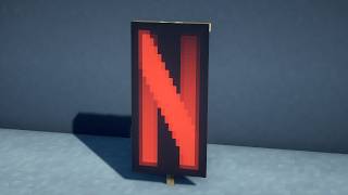 Minecraft: How to make a NETFLIX Banner (Tutorial) 2026