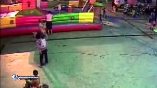 Bouncy Castle Fun - Turns Into A Nightmare in China