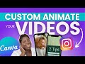 How to Use Canva Animate for Your Instagram Reels | Canva Tutorial for Beginners 2023 @CareyDigital