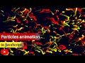 Colorful Particles animation in HTML CSS - JavaScript CANVAS