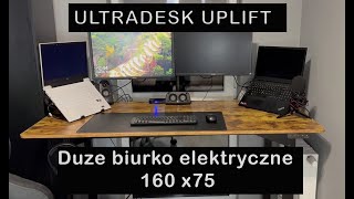 ULTRADESK UPLIFT - tanie duże biurko elektryczne + fotel Throne RECENZJA