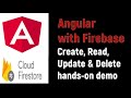Angular with Firebase Firestore  CRUD operations tutorial
