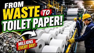 Inside The Massive Factory Turning Waste Paper Into Ultra Soft Toilet Paper