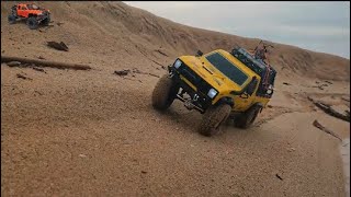 Pickup offroad in sea rc car mudding,rc crawler scale 1/10 ,extreme jeep POPULAR 9