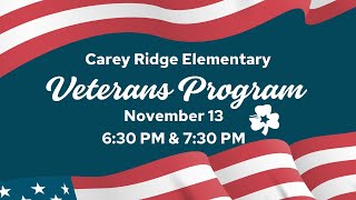 Carey Ridge Elementary | Veterans Day Performances