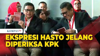 Ekspresi Sekjen PDIP Hasto Kristiyanto Jelang Diperiksa KPK sebagai Tersangka Kasus Harun Masiku