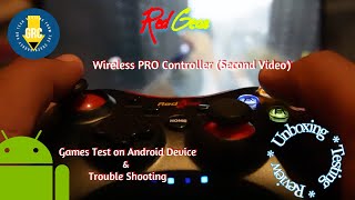 Red Gear PRO series Wireless Controller - Android Games Test and Troubleshooting