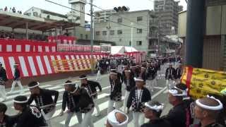 20130914 00121 宵宮午後 大手町 貝源小門 岸和田だんじり祭