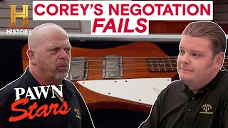 Pawn Stars: COREY'S TOP 5 WORST NEGOTIATIONS OF ALL TIME