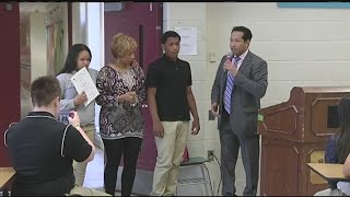 Students honored for saving choking teacher
