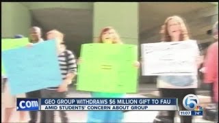 GEO Group withdraws $ 6 million gift to FAU