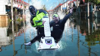 Jet Skiing Through A Flooded City *UK FLOODS*