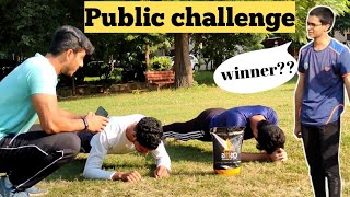 Public challenge (Push-up, Running,Plank) | public reaction | India 🇮🇳 | sweat arena zone