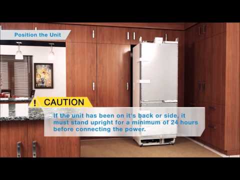 SubZero refrigerator installation 3D animation SubZero refrigerator installation 3D animation