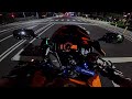 HONDA CBR600RR | Akrapovic | Pure Sound | Night Ride【4K】