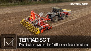 Distribution system on TERRADISC T compact disc harrows | PÖTTINGER