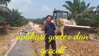 aplikasi geotex dan geocell