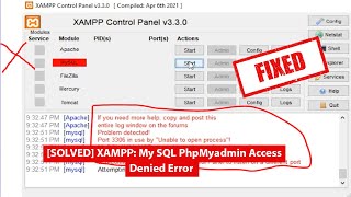 How to fix localhost and phpmyadmin not opened with xampp Apache & Mysql