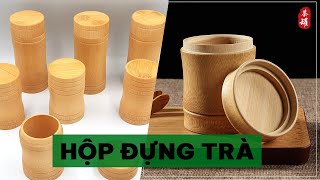 Hộp Đựng Trà Khô (Cafe) Bằng Gỗ Tre Tự Nhiên | Hũ Đựng Trà Thân Thiện Môi Trường