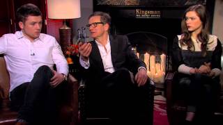 Kingsman: The Secret Service: Colin Firth, Taron Egerton, & Sophie Cookson Official Movie Interview