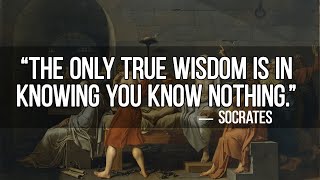 Phrases that make you think. Quotes, aphorisms and wise thoughts of Socrates.