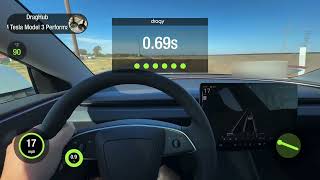 2024 Tesla Model 3 Performance 0-60 & 1/4 mile (Dragy)
