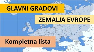 Svi glavni gradovi Evrope