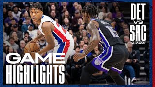 GAME HIGHLIGHTS: Pistons Win in Sacramento