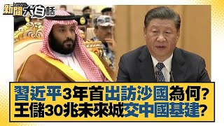 習近平3年首出訪沙國為何？王儲30兆未來城交中國基建？ 新聞大白話 20220813