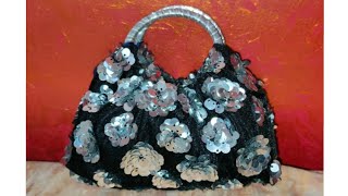 Diy beautiful ladies purse/party wear purse/ small handbag/ stylish bag cutting and stitching l