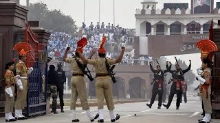 wagah border อินเดีย ปากีสถาน ที่ด่านชายแดน