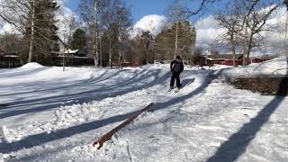 Quarantine skiing! Backyard shred