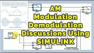 Amplitude Modulation and AM Demodulation Explained using Simulink  | AM 2.5