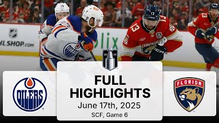 NHL Playoff Highlights | Oilers vs. Panthers | SCF Gm 6 | June 17, 2025