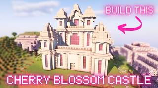 Minecraft Tutorial: Build an Enchanting Cherry Blossom Castle | Easy Guide