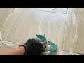 satisfying asmr cleaning a tile to perfection ✨🧼”