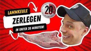 Lammkeule zerlegen - Wie du eine ganze Lammkeule in unter 20 Minuten zerlegen kannst